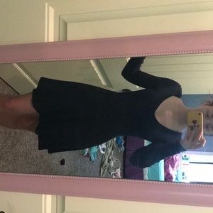 hollister navy blue sweater dress